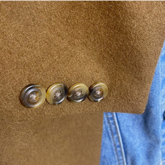 VTG Hart Schaffner & Marx 100% Camel Hair Blazer Men's 41R 2 Button Sport Coat - Picture 5 of 11